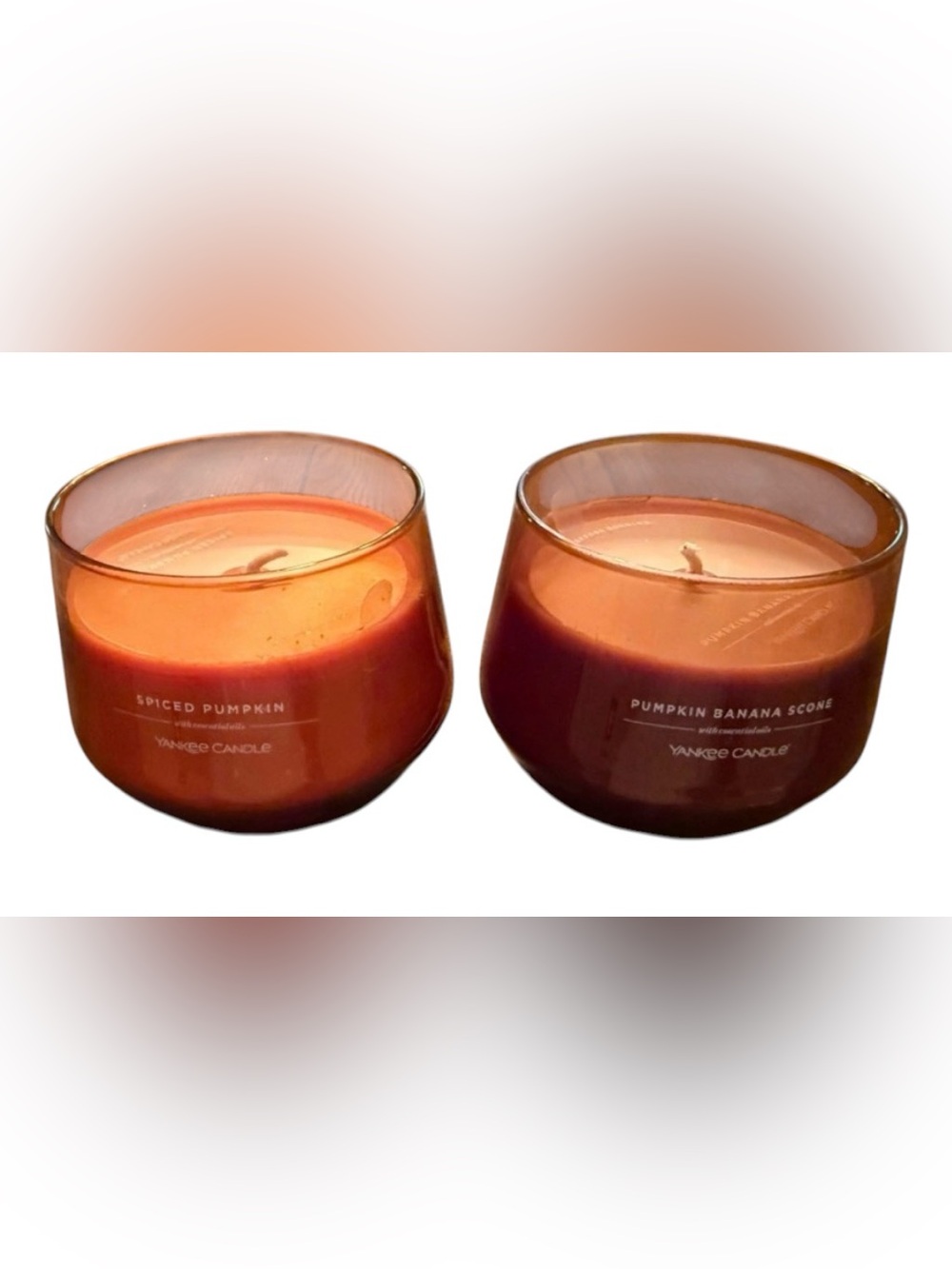 Yankee Candle Studio Spiced Pumpkin Pumpkin Banana Scone 10 oz Lot 2 NWT